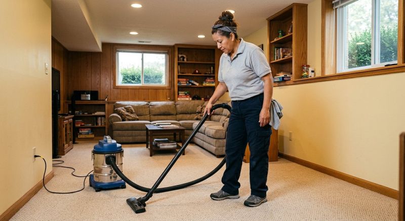 Basement Vacuuming in Frisco, TX